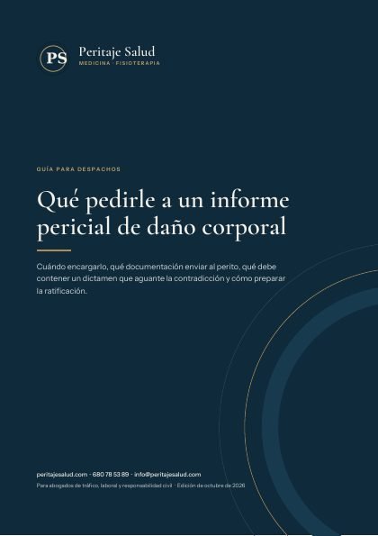 Portada de la guía «Qué pedirle a un informe pericial de daño corporal»