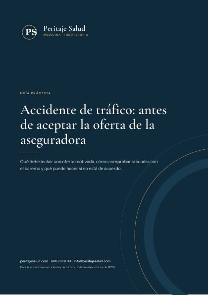 Portada de la guía «Accidente de tráfico: antes de aceptar la oferta de la aseguradora»